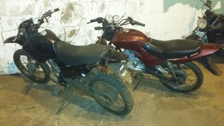 Motocicletas recuperadas pela polícia – Foto: PC/Divulgação